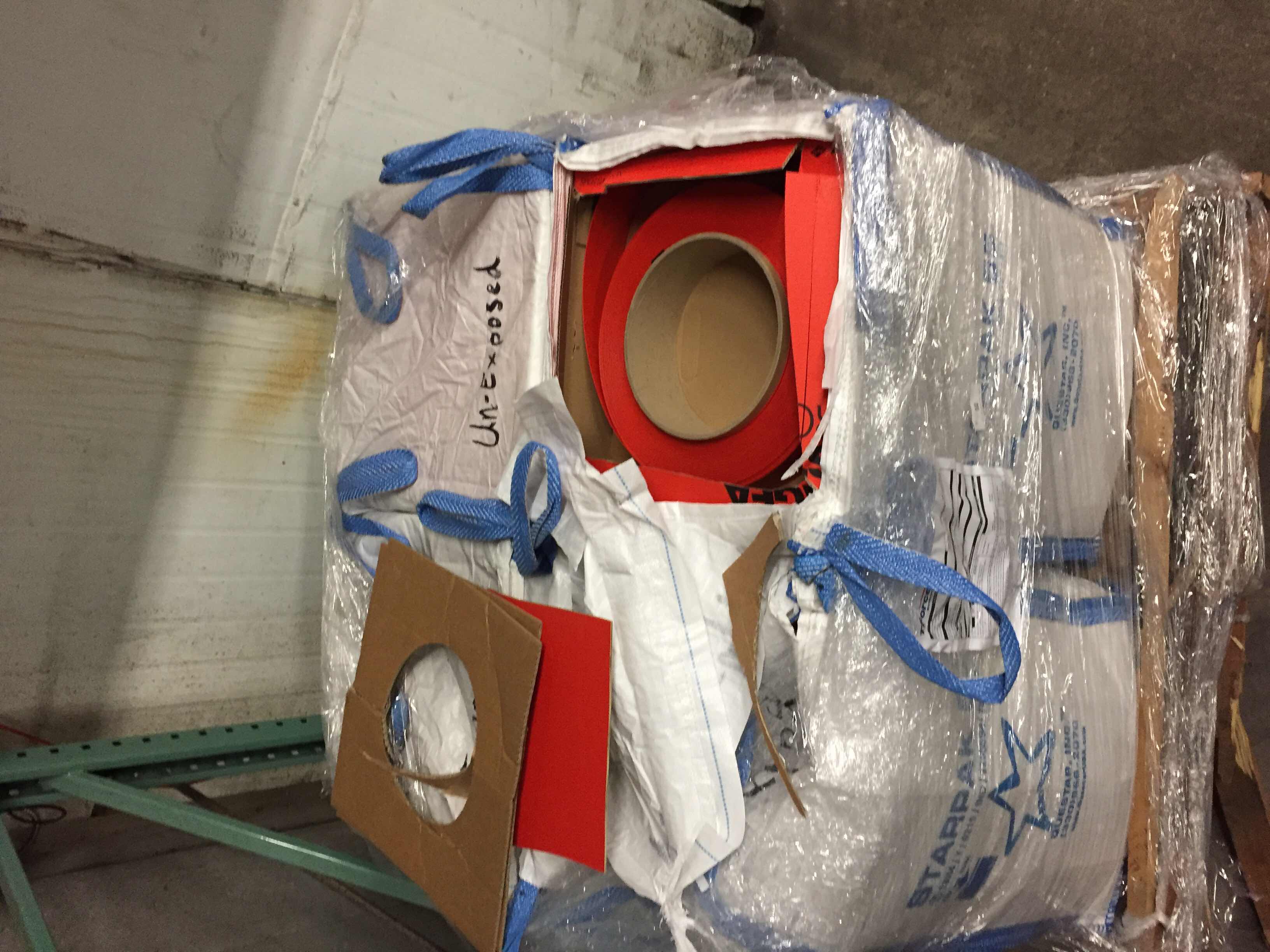Undeveloped Industrial x-ray film rolls for recycling